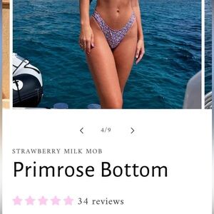 Strawberry Milk Mob Primrose Bikini Bottom